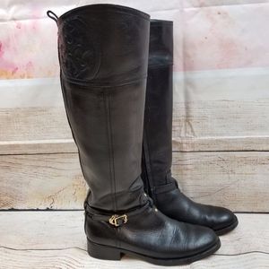 Tory Burch | Marlene Black Riding Boot Size 6.5